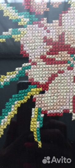 Картина вышитая крестиком ручная работа