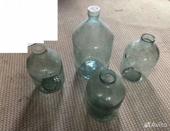 Бутыль стеклянная 20 литров и 10 литров