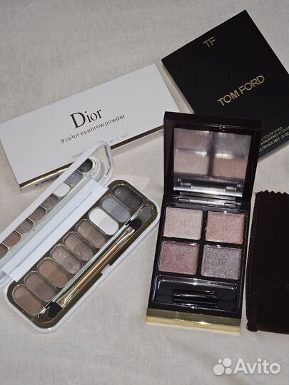 Палетка теней dior и палетка Tom Ford новые