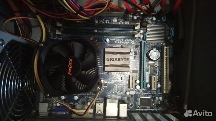 Комплект мать проц оперативка кулер
