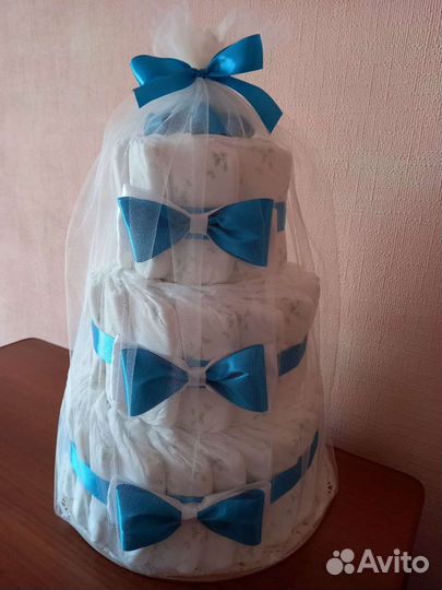 Торт из падгузников, подарки