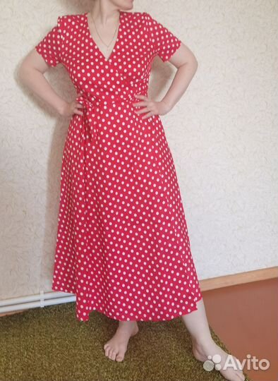 Платье - сарафан женское на запах 52