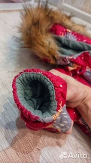 Зимний комбинезон для девочки 86