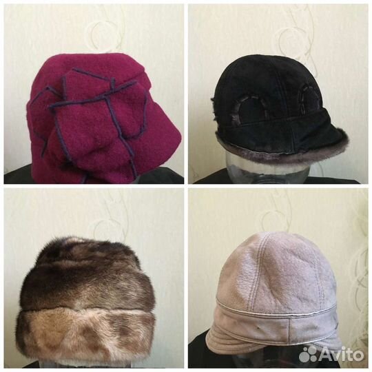 Шапки берет женские зимние и летние