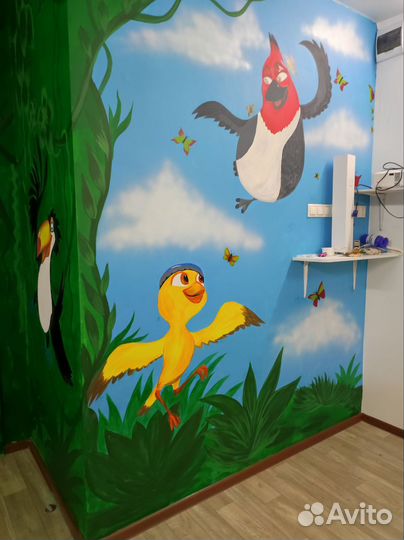 Художник роспись стен, картины