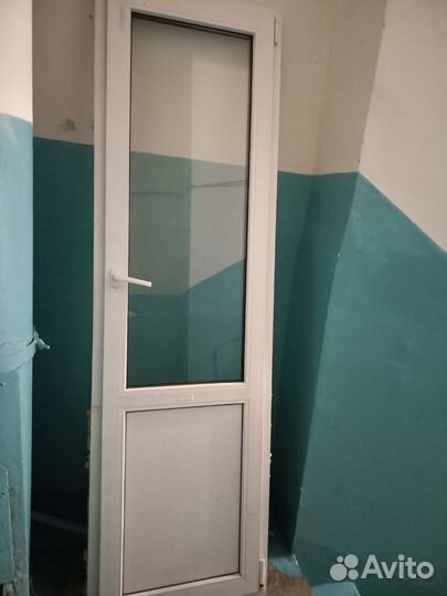 Дверь пластиковая пвх балконная бу