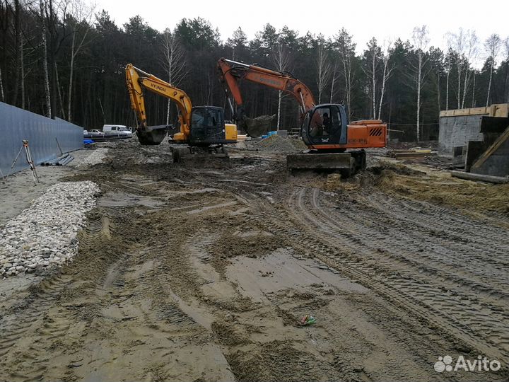 Услуги экскаватора погрузчика