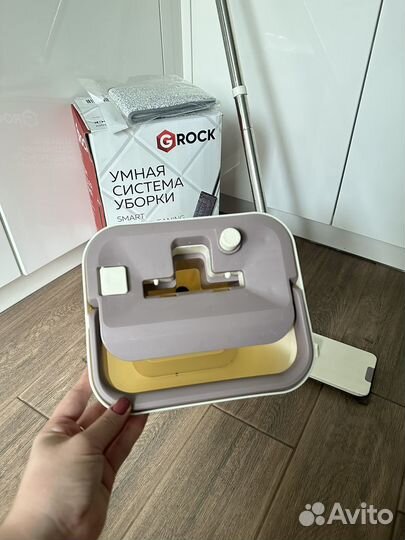 Швабра с ведром и отжимом grock