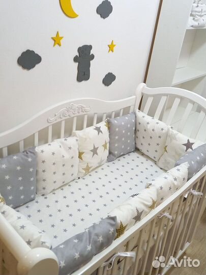 Бортики в кроватку новые