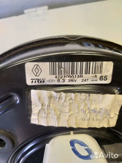 Усилитель тормозов вакуумный Scenic 3 Megane 3