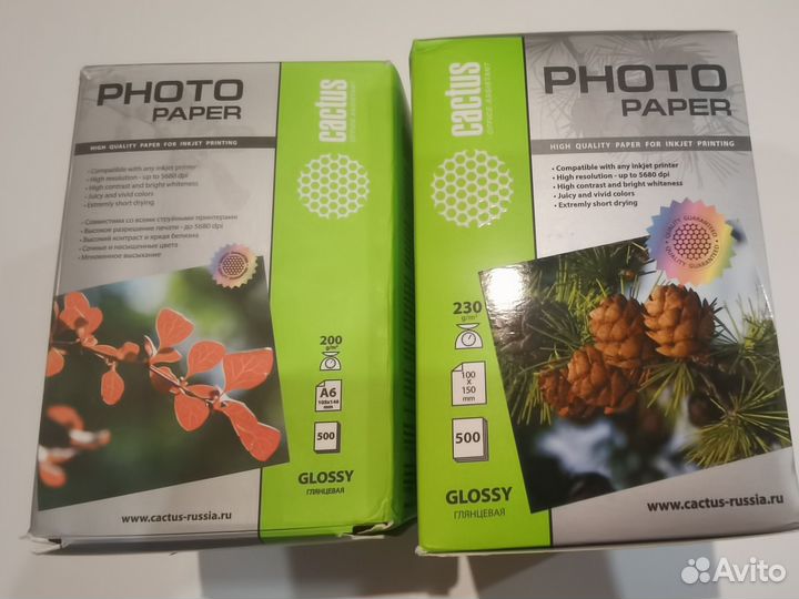 Фотобумага aceline, cactus A4, A6