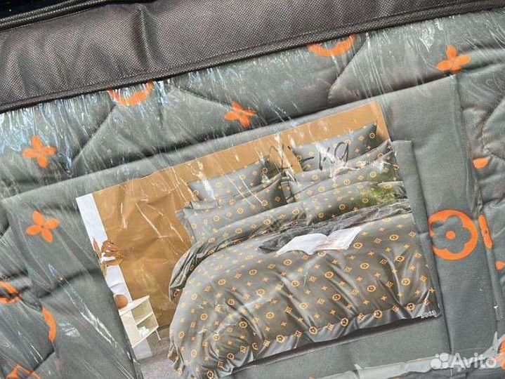 Постельное белье евро с одеялом