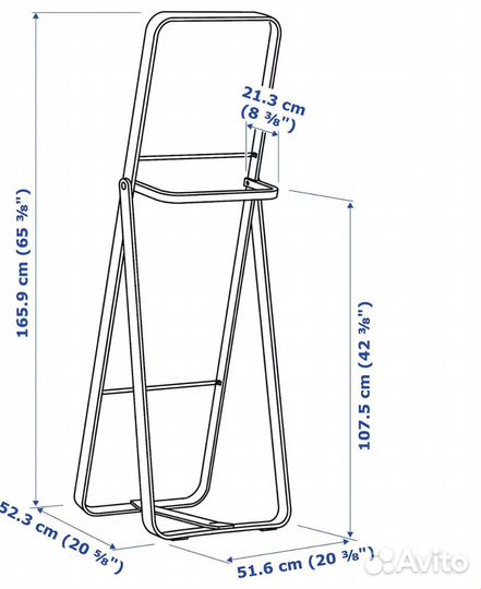 Зеркало напольное IKEA ikornnes