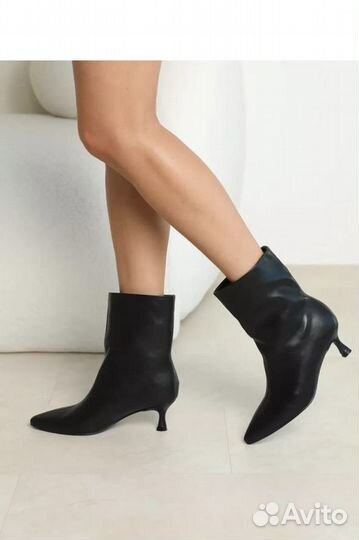 Ботильоны осенние на невысоком каблуке