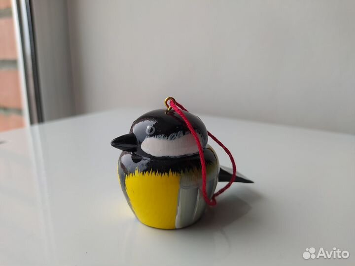 Синица статуэтка игрушка новогодняя