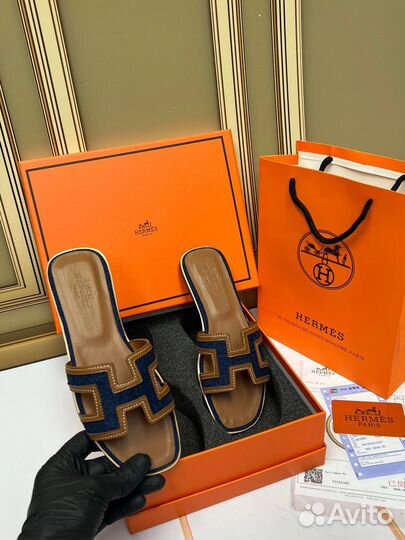 Шлепки женские Hermes