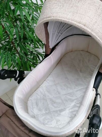 Коляска 2в1 Alis Lambada (кофейный текстиль)