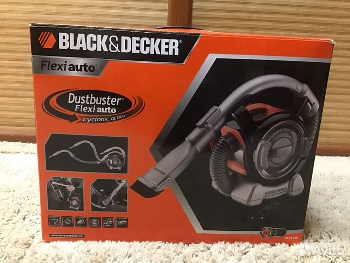 Автомобильный пылесос black decker