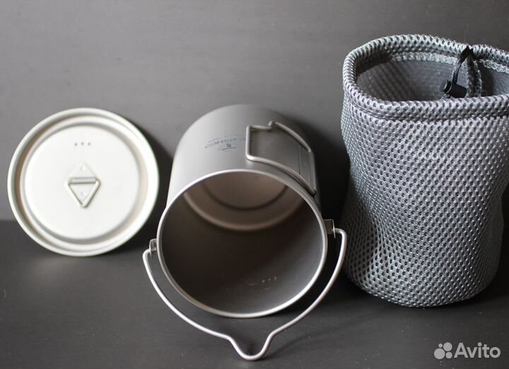 Титановая армейская кружка котелок 750ml Tomshoo