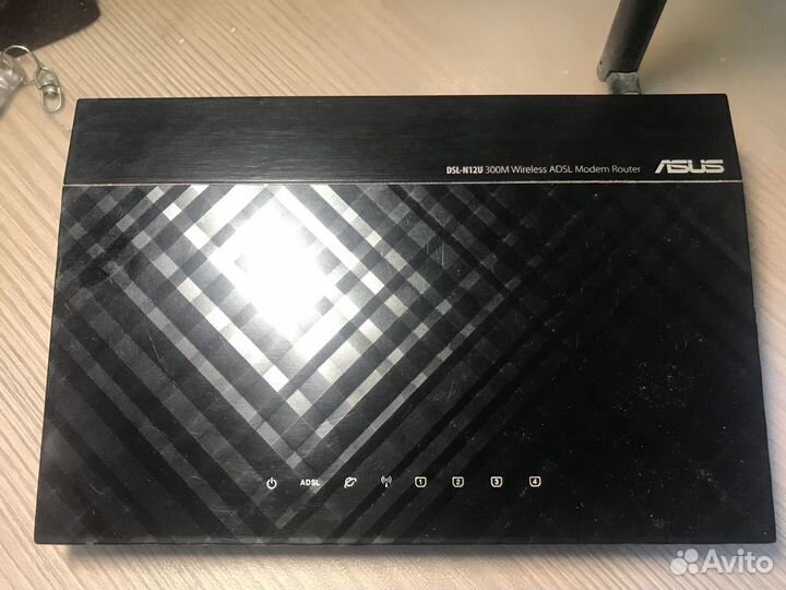 Wi-Fi модем роутер asus DSL-N12U 300M