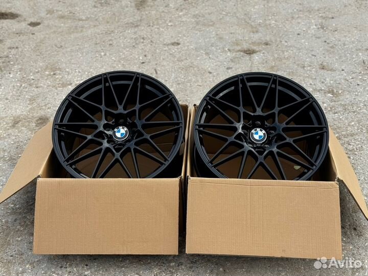 Диски R20 5*120 666М Style BMW Black Разноширокие