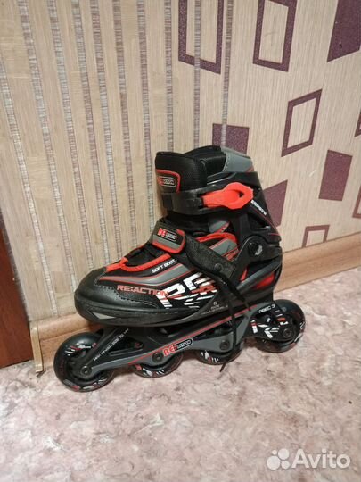 Ролики с защитой детские размер 31-36