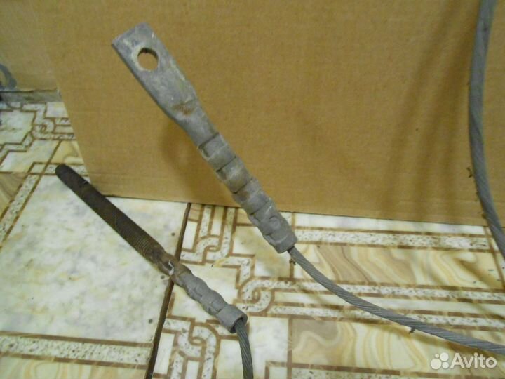 Трос 4.6-6.5 мм нерж 5-8-10м буксир чистка канализ