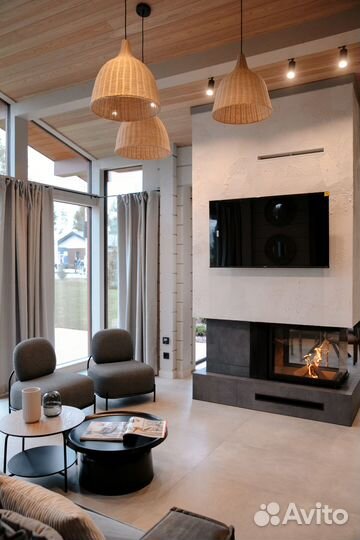 Дом из клееного бруса готовый к приезду хозяев