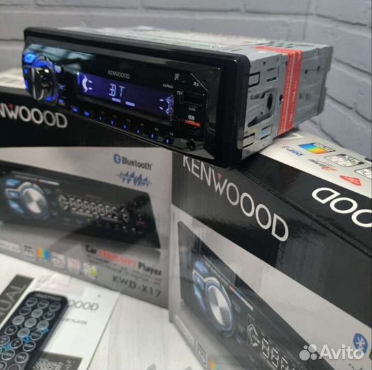 Автомагнитола 1din bluetooth Kenwood x17 USB aux