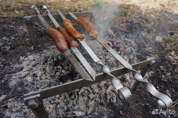 Мангал походный с шампурами