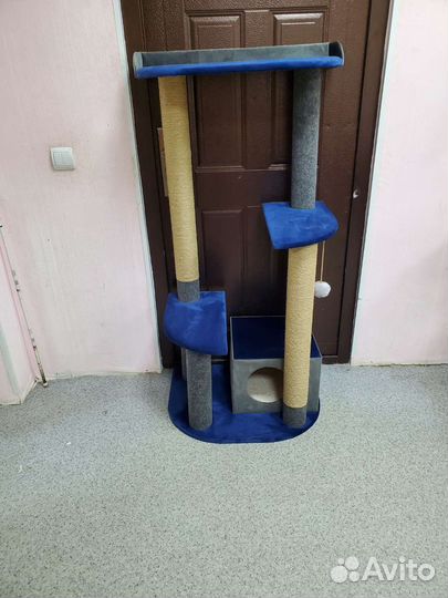 Игровой комплекс для кошки домик и когтеточка