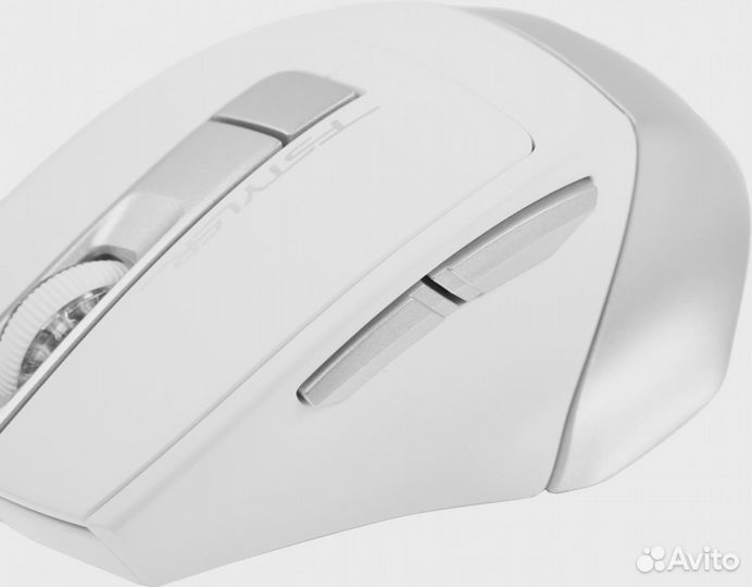 Мышь A4Tech Fstyler FB35 белый/серый оптическая 2000dpi беспров. BT/Radio USB для ноутбука 6but (FB3
