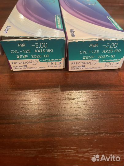 Линзы контактные однодневные