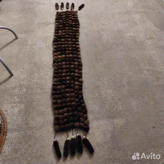 Шарф норковый натуральный новый