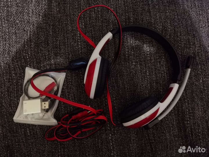 Игровая гарнитура Defender Warhead G-120 красный +