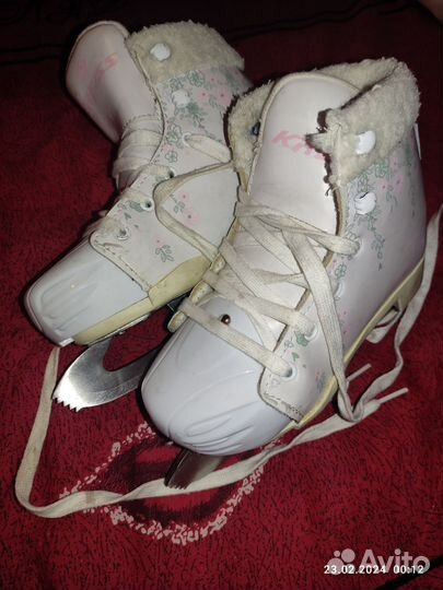 Коньки детские раздвижные на 4-6 лет