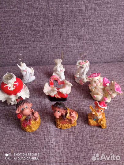 Мини статуэтки( пластик.)