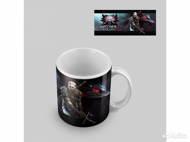 Кружка с картинкой Witcher 3 Ведьмак