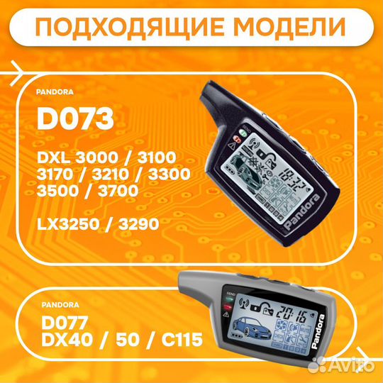 Корпус брелка Пандора PD 3000 (DXL073), Новый