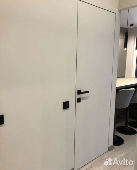 Скрытые двери под покраску