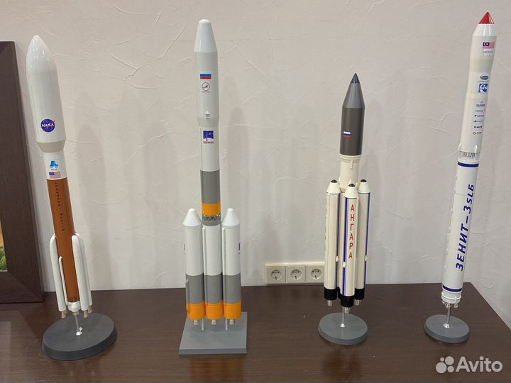 Модели ракет носителей 4 шт
