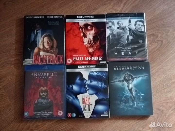 Фильмы на 4К UltraHD и Blu-ray дисках новые и б/у