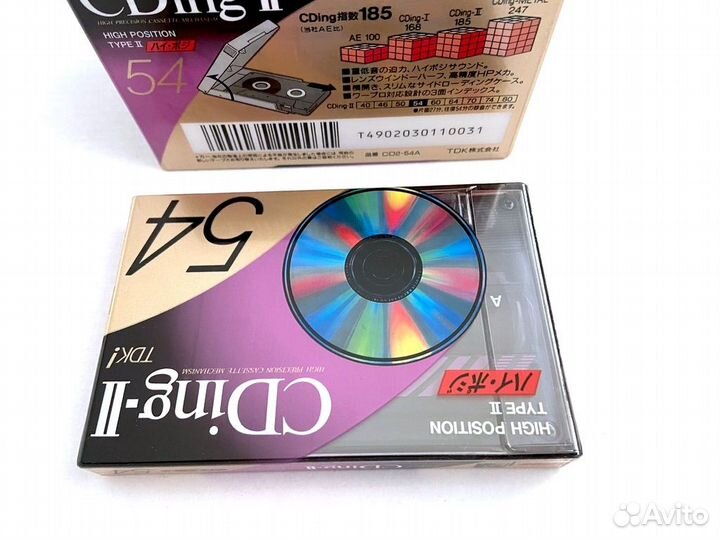 Аудиокассета кассета TDK CDing II 54 - 1993 г