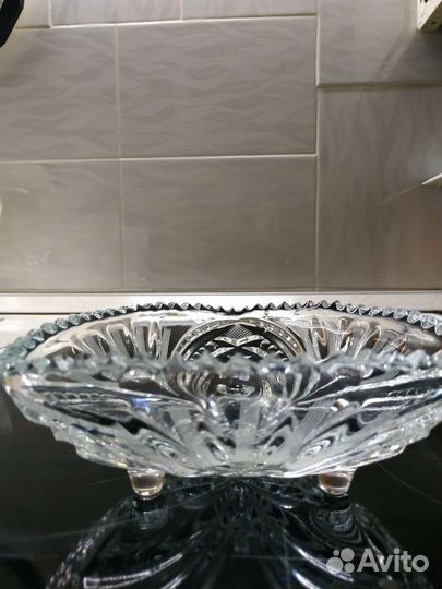 Хрустальные салатники, вазы