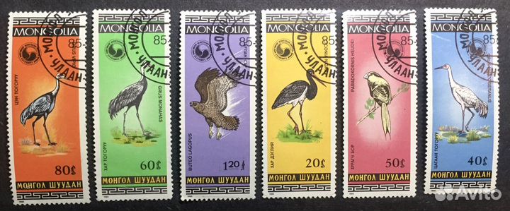 Почтовые марки: фауна птицы (11 наборов)