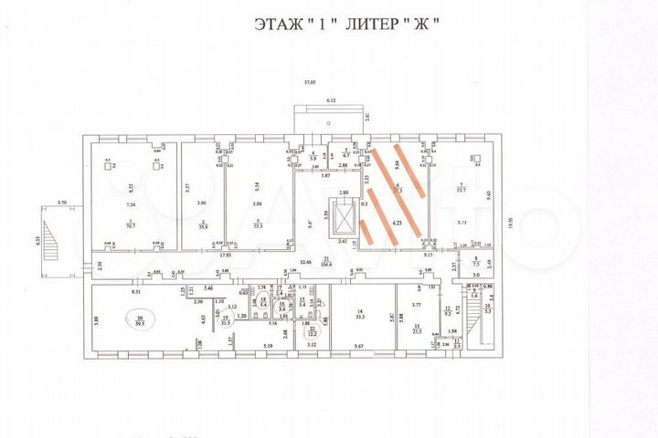 Офис/свободного назначения, 57.5 м²