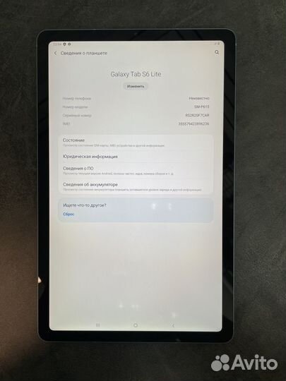 Samsung Tab S6 lite c 4Gb