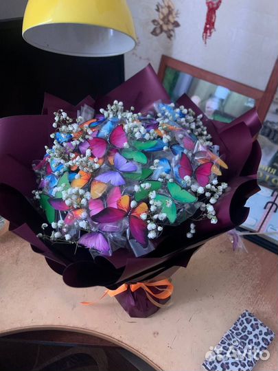 Букет из бабочек, Конфет на заказ