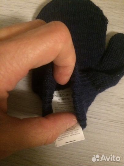 Набор шапка, варежки и манишка