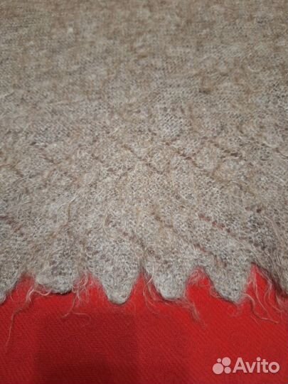 Пуховый платок шаль,ручная работа